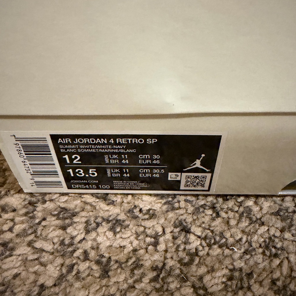 Size 12 Air Jordan 4 Retro SB Navy